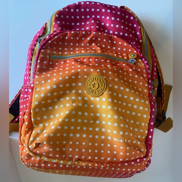 Kipling large backpack Rainbow Dot Print - Picture 7 of 14